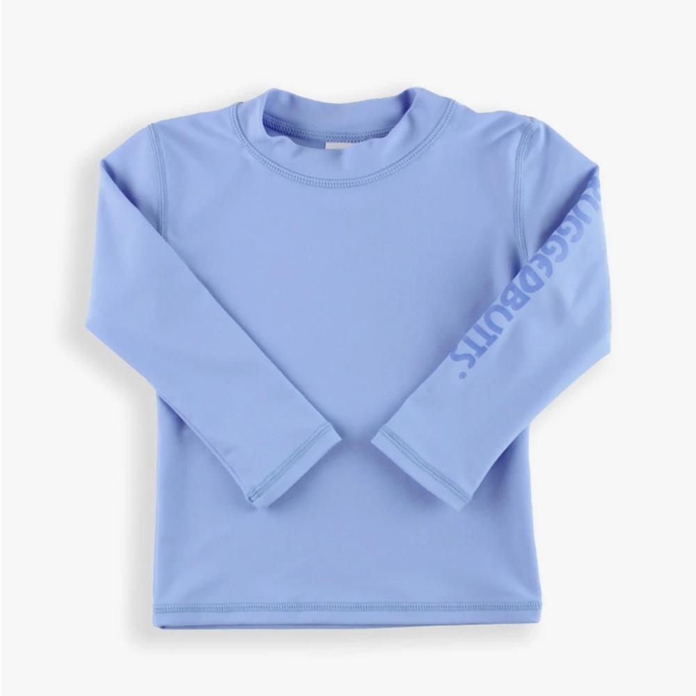 🌟NWT! Rugged Butts Boys Long Sleeve Rash Guard in Cornflower, size 4T